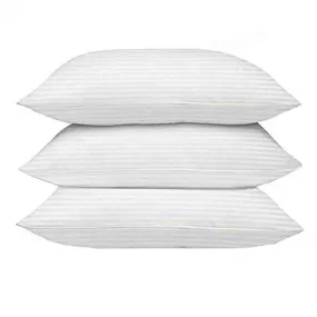Habitat rectangular 12x18 Inches cushion, Set of 3, Dallas Microfiber Hotel Quality Premium Fibre Soft Cushion, Pillow Filler, White