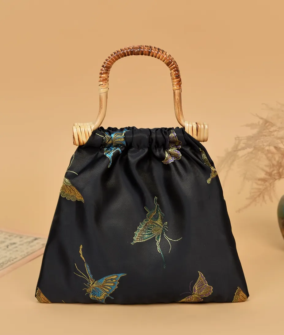 Handbag for Hanfu & Cheongsam - Onyx Butterflies