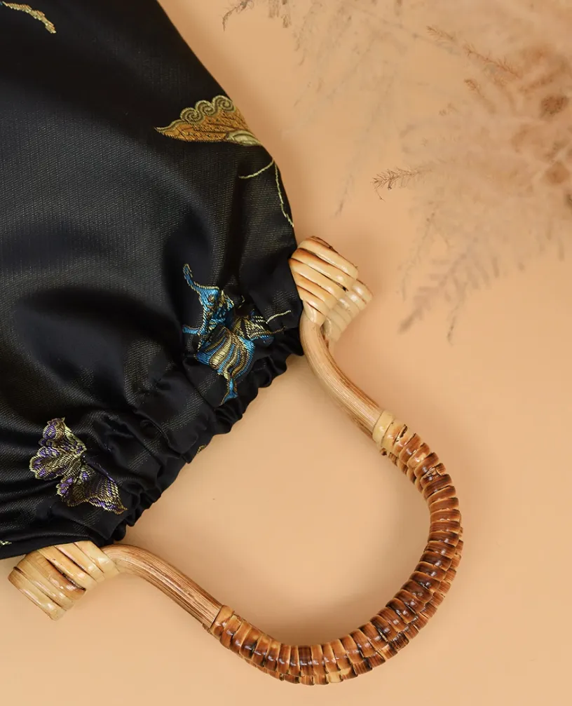 Handbag for Hanfu & Cheongsam - Onyx Butterflies
