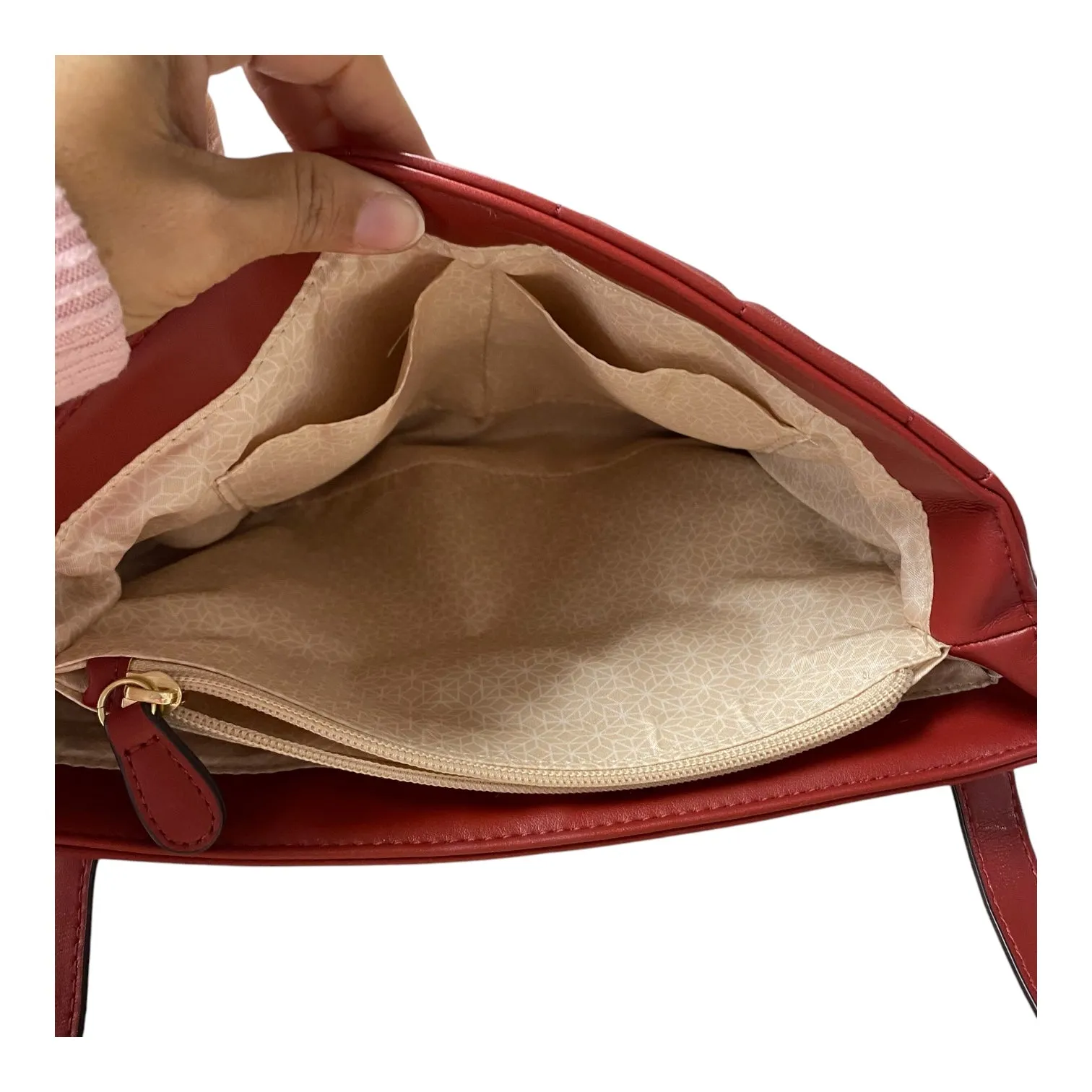 Handbag  In Red, Size:Medium