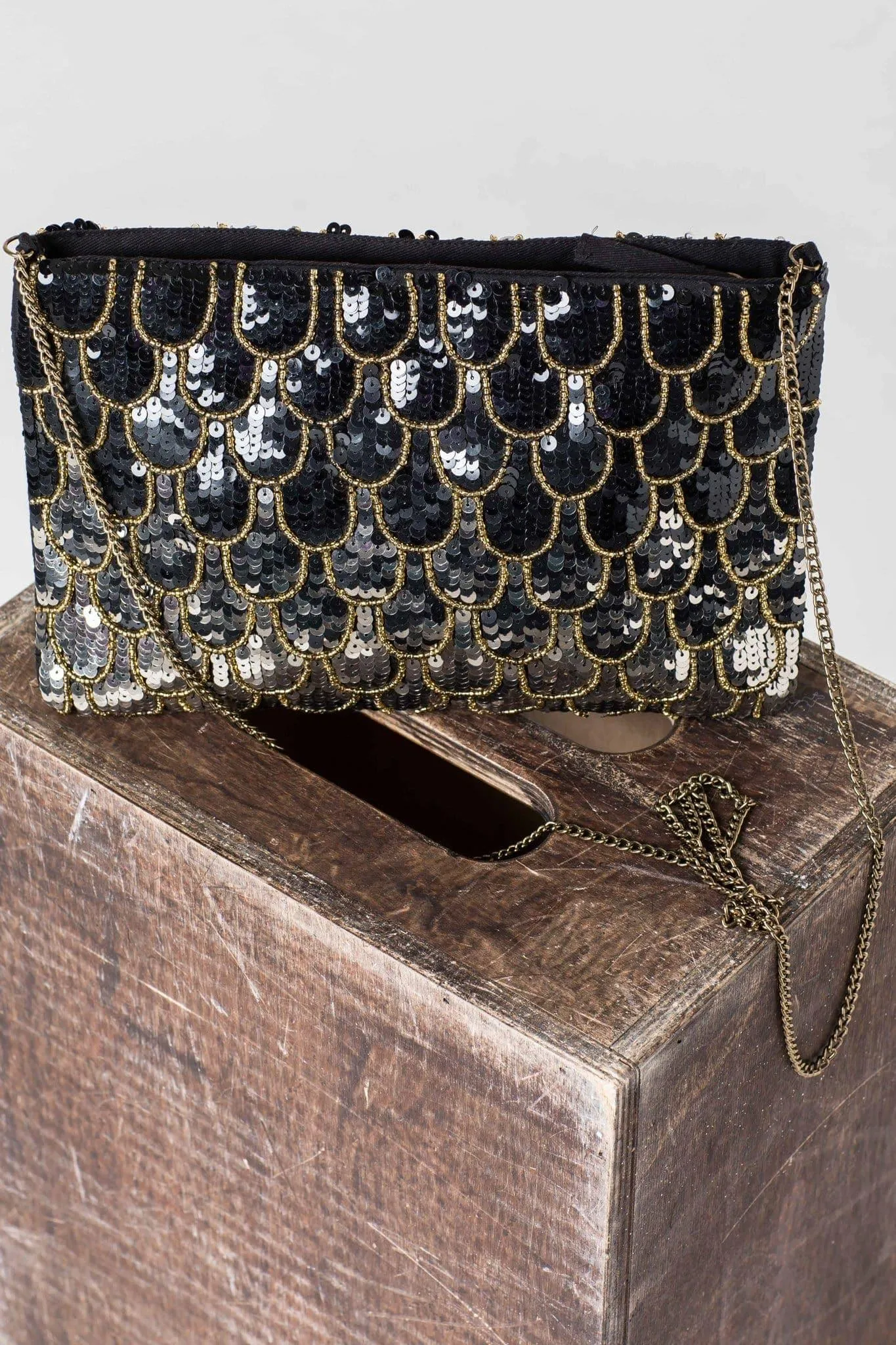 Hannah Sequin Evening Bag