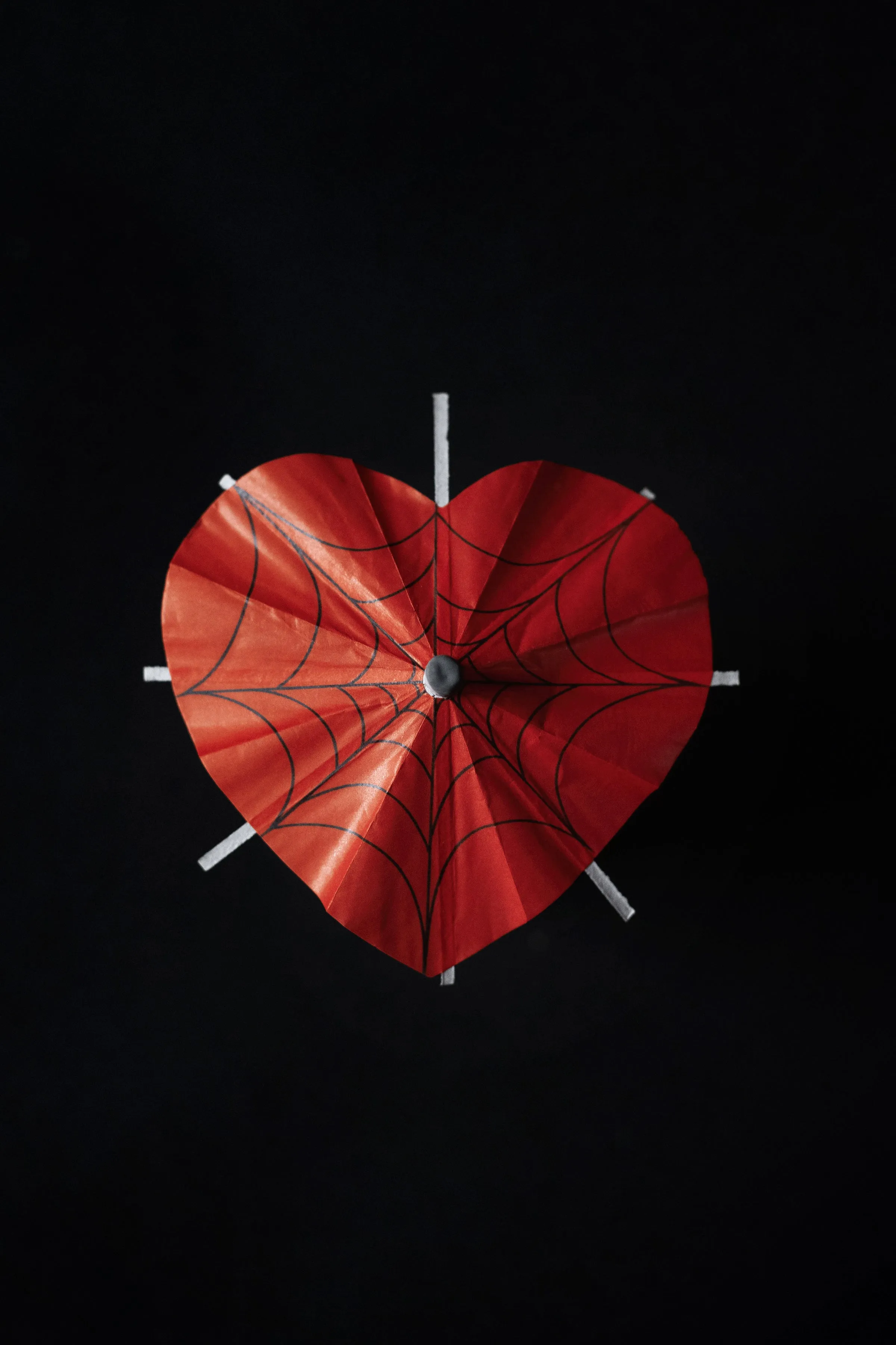 Haunted Spirits 'Valloween Red' | Spooky Cocktail Umbrellas [15 Pack]