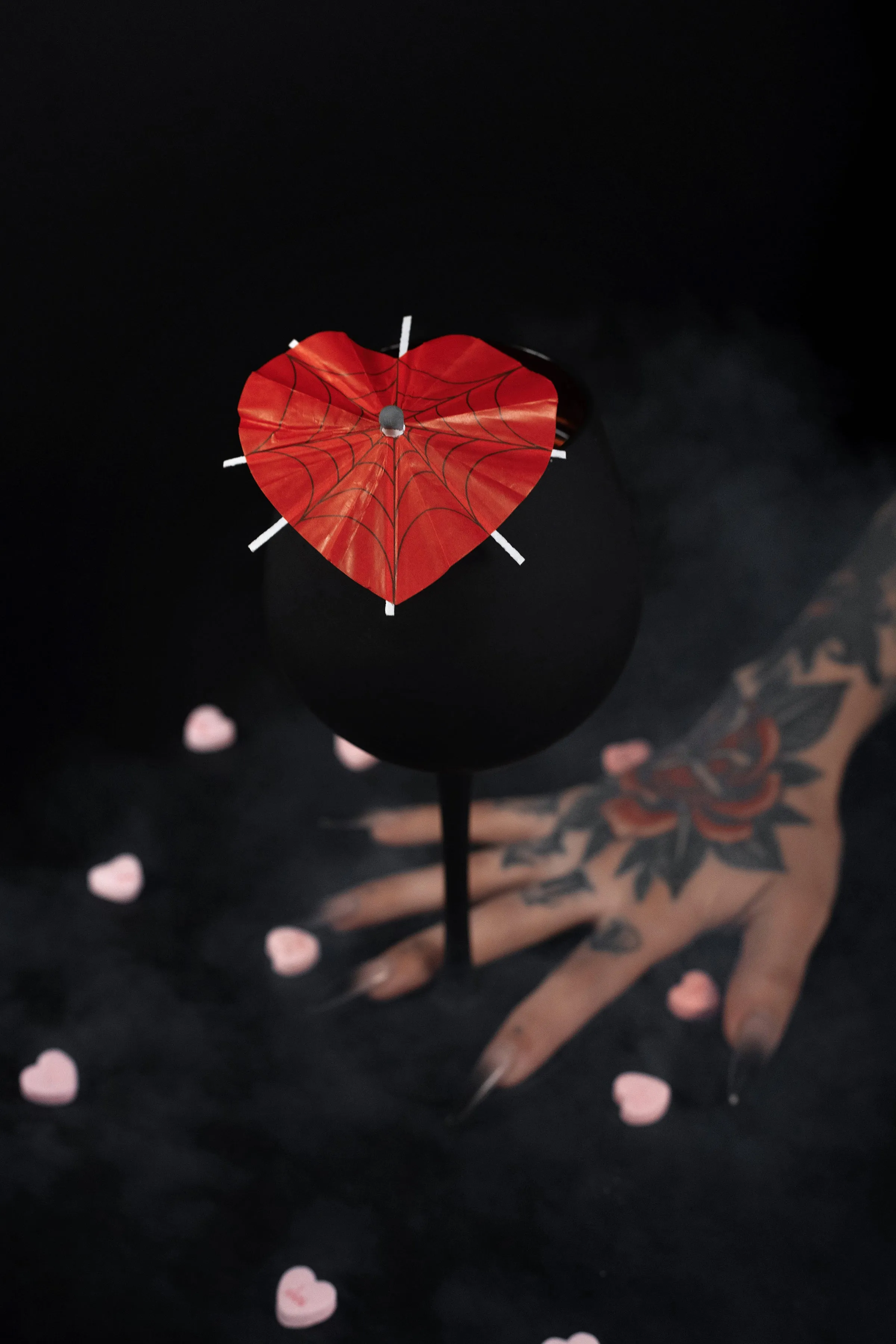 Haunted Spirits 'Valloween Red' | Spooky Cocktail Umbrellas [15 Pack]