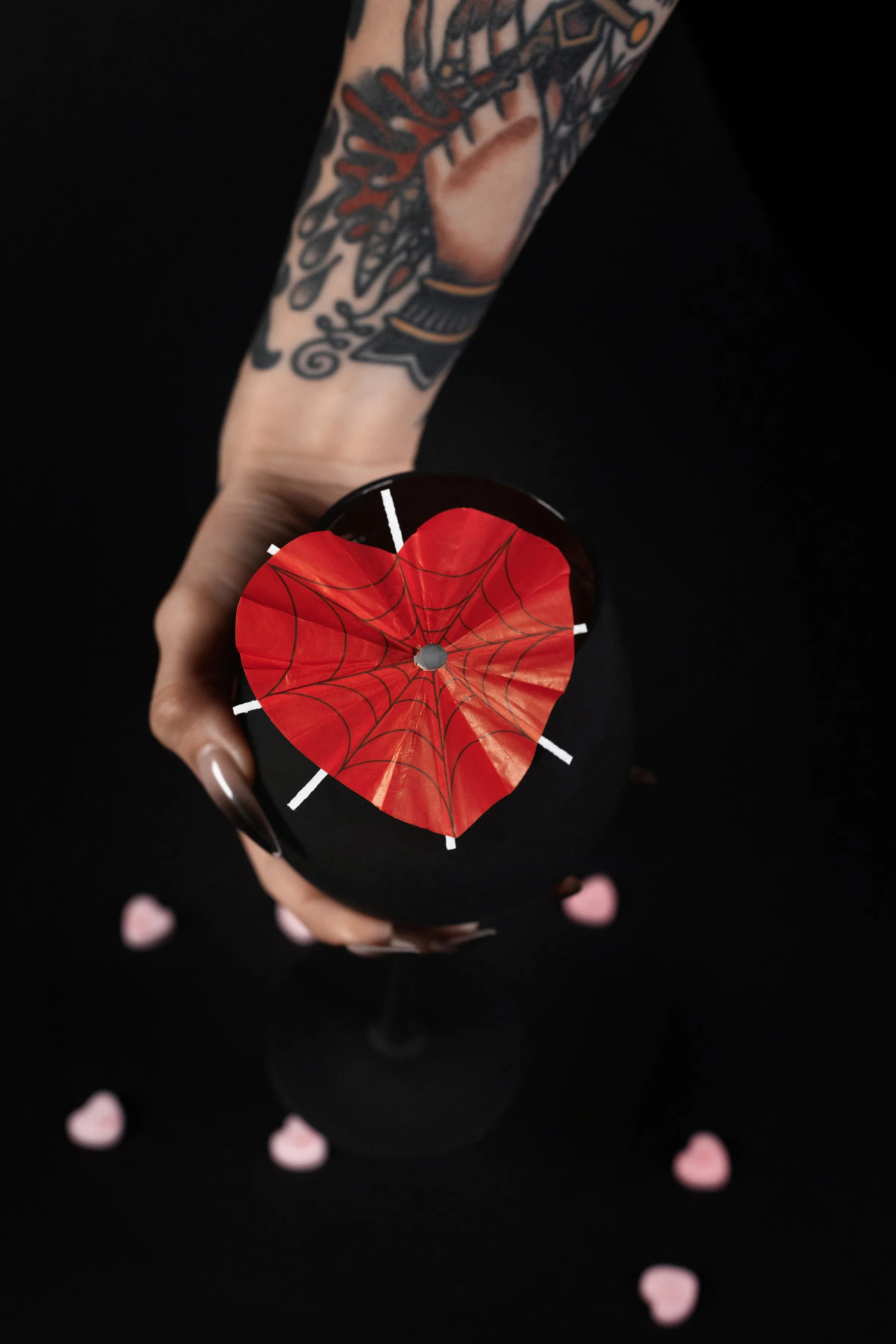 Haunted Spirits 'Valloween Red' | Spooky Cocktail Umbrellas [15 Pack]