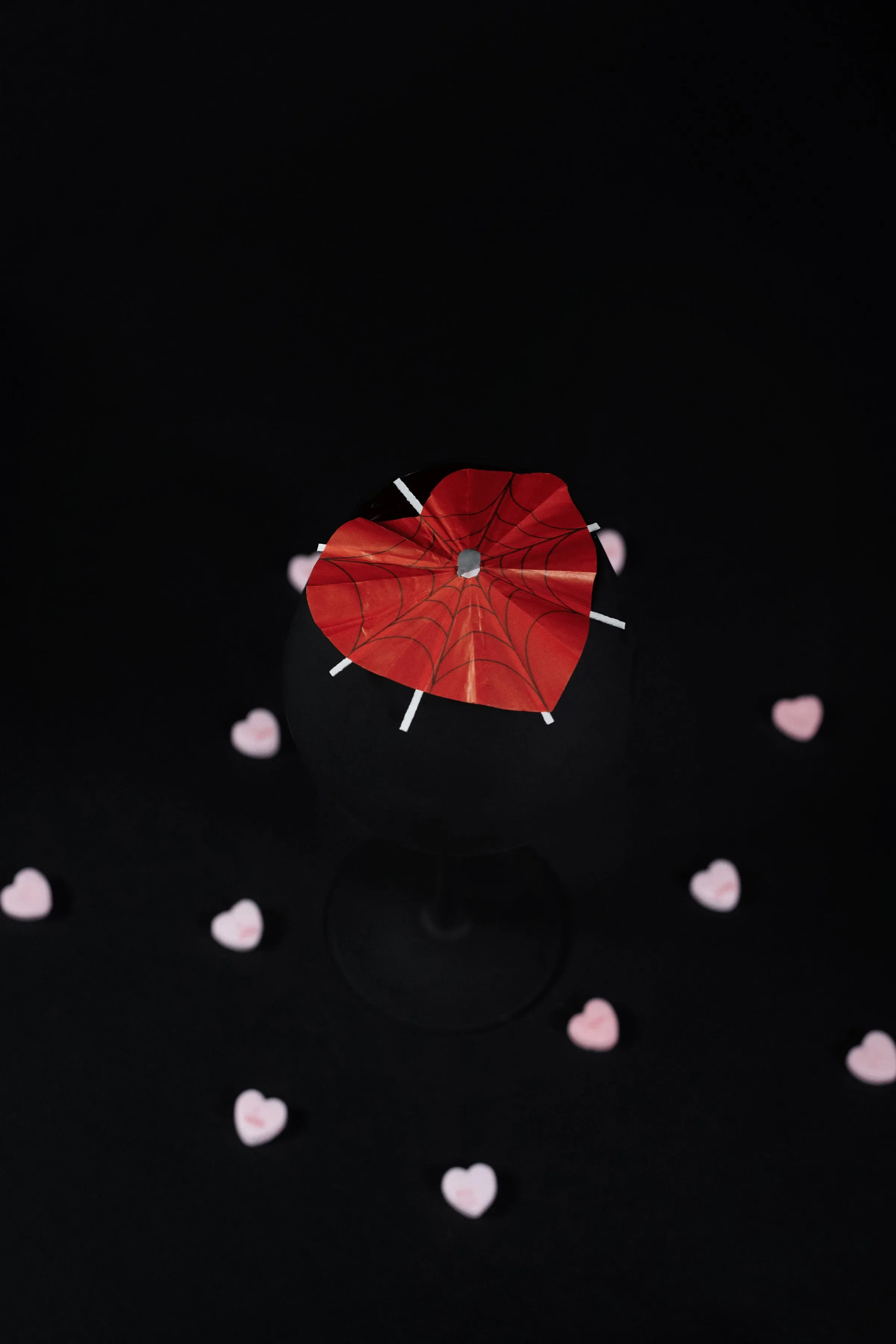 Haunted Spirits 'Valloween Red' | Spooky Cocktail Umbrellas [15 Pack]
