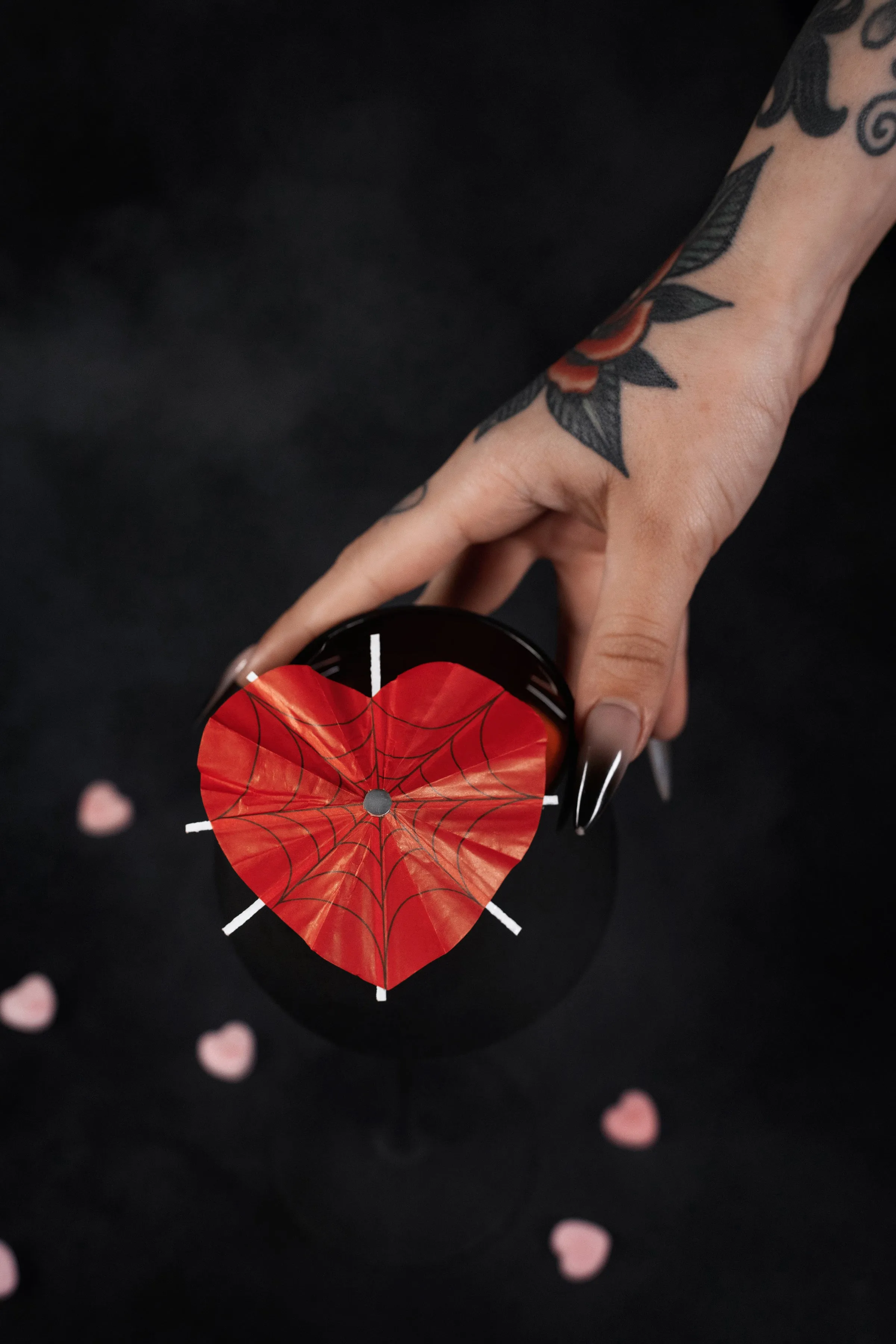 Haunted Spirits 'Valloween Red' | Spooky Cocktail Umbrellas [15 Pack]