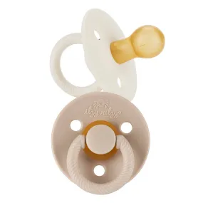 Itzy Ritzy - Itzy Soother™ Natural Rubber Pacifier Sets Coconut & Toast