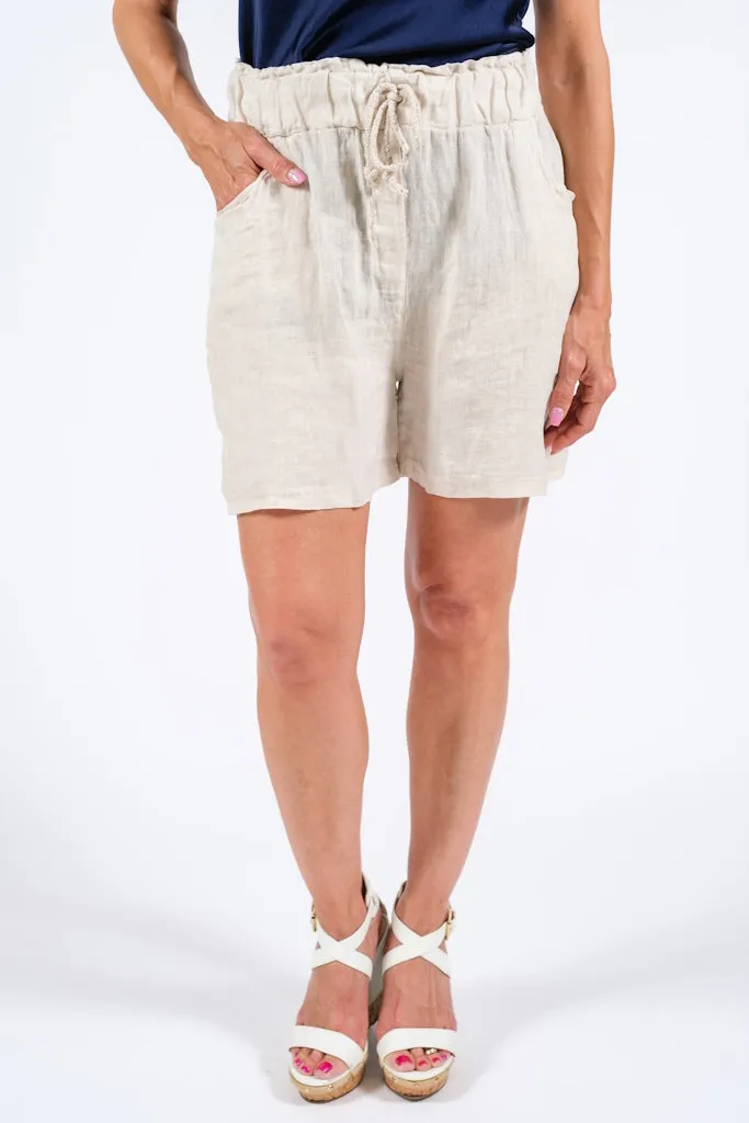 Josi Linen Pull On Short (PS113)