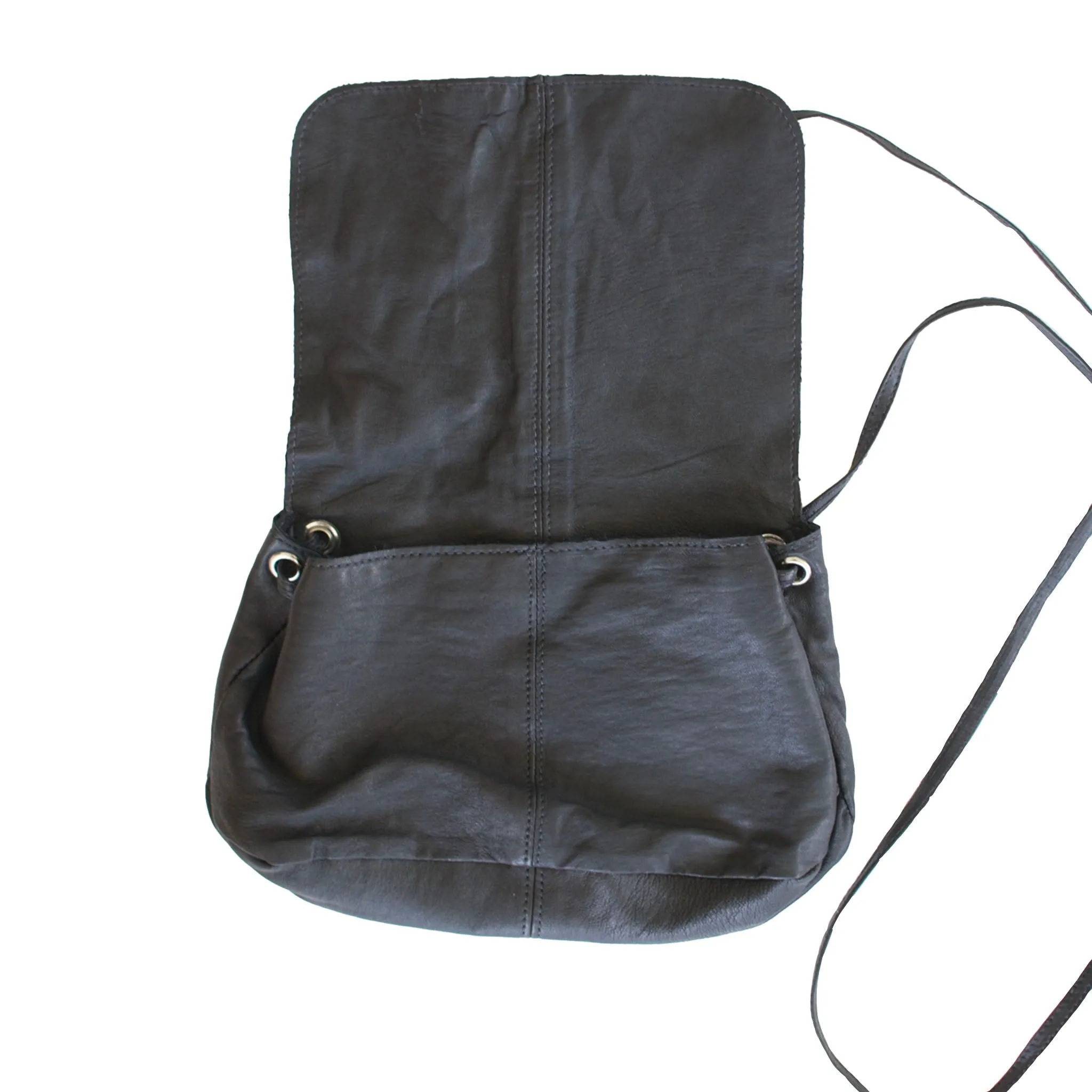 Leather Crossbody Bag - ODELIA