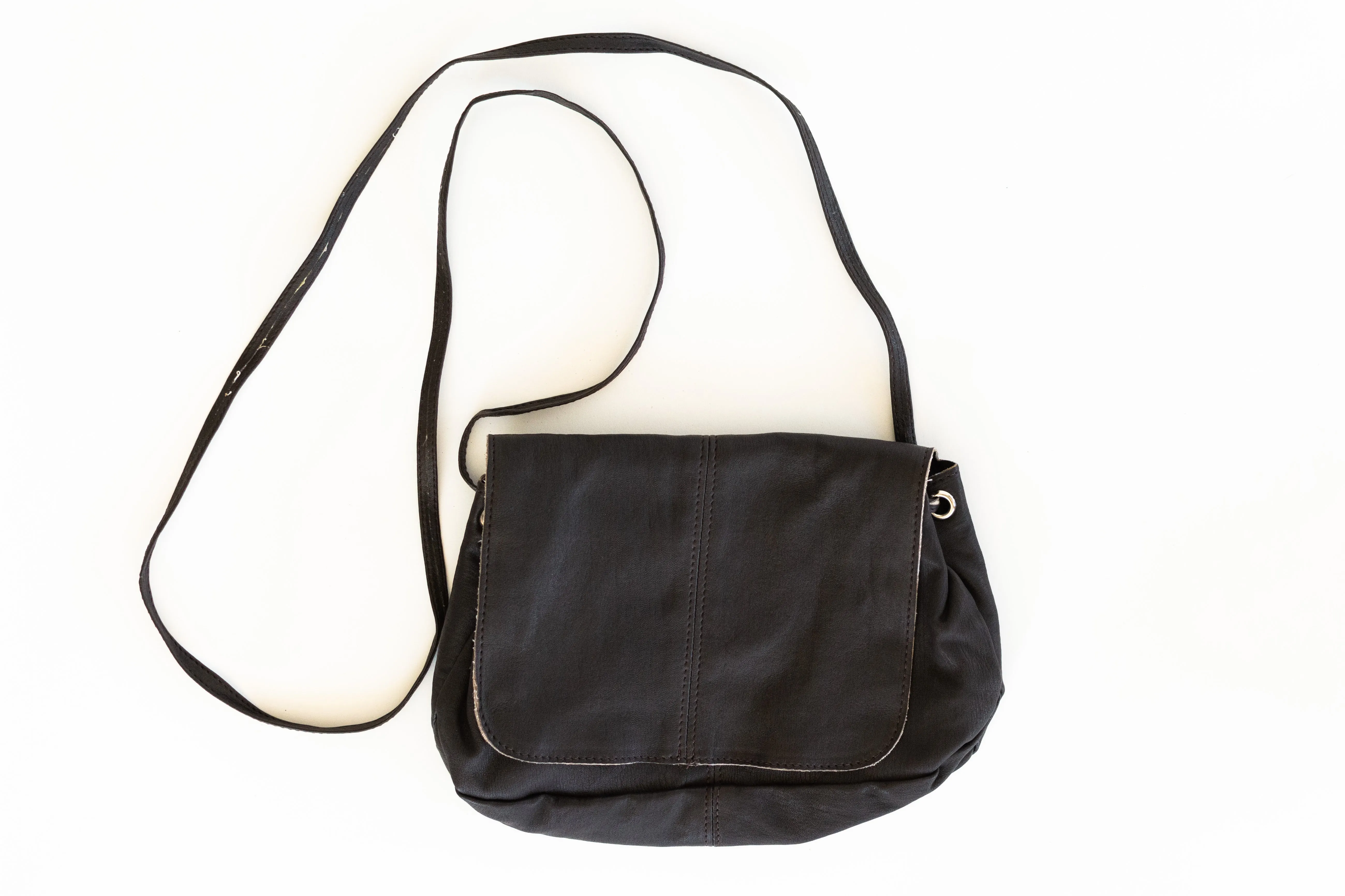 Leather Crossbody Bag - ODELIA