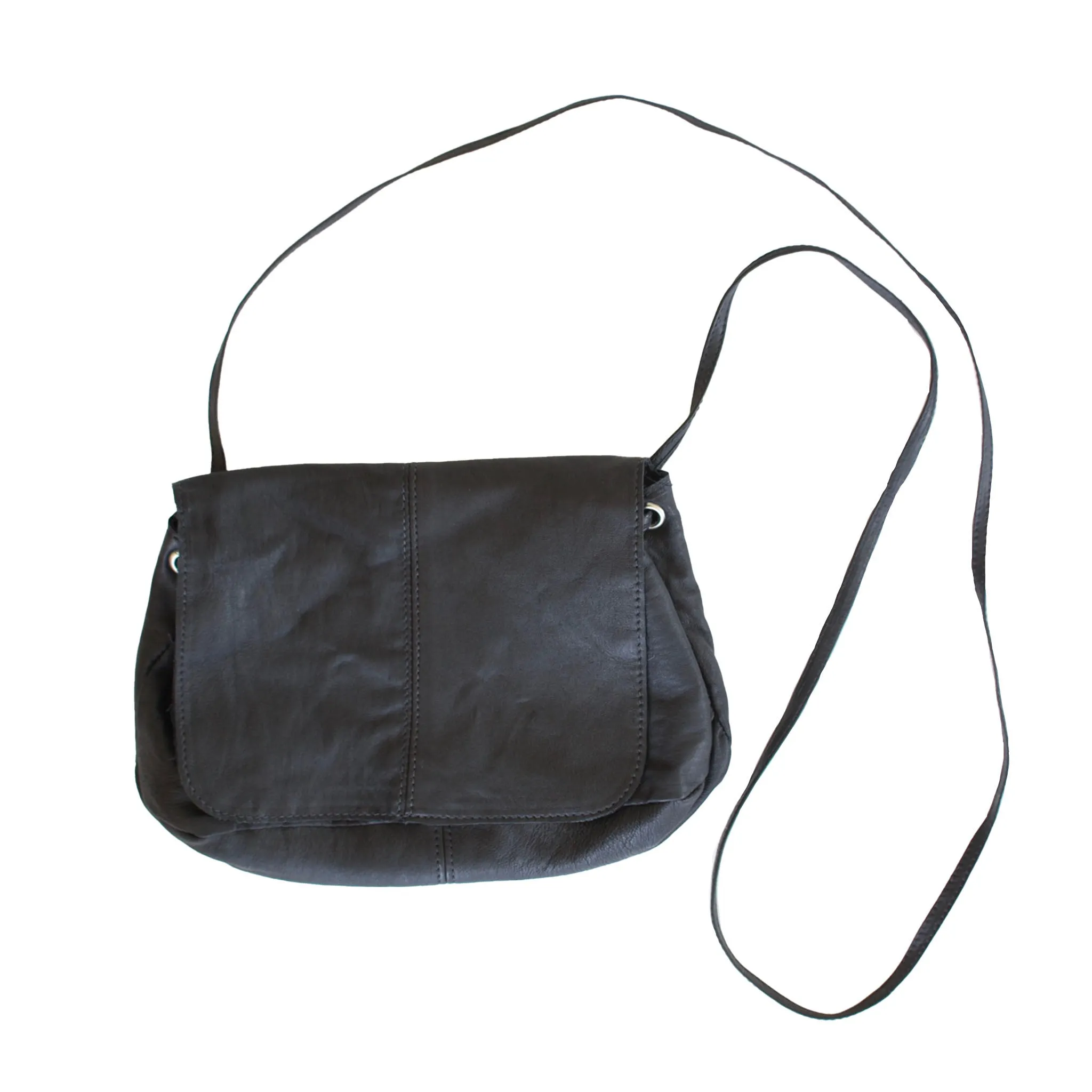 Leather Crossbody Bag - ODELIA
