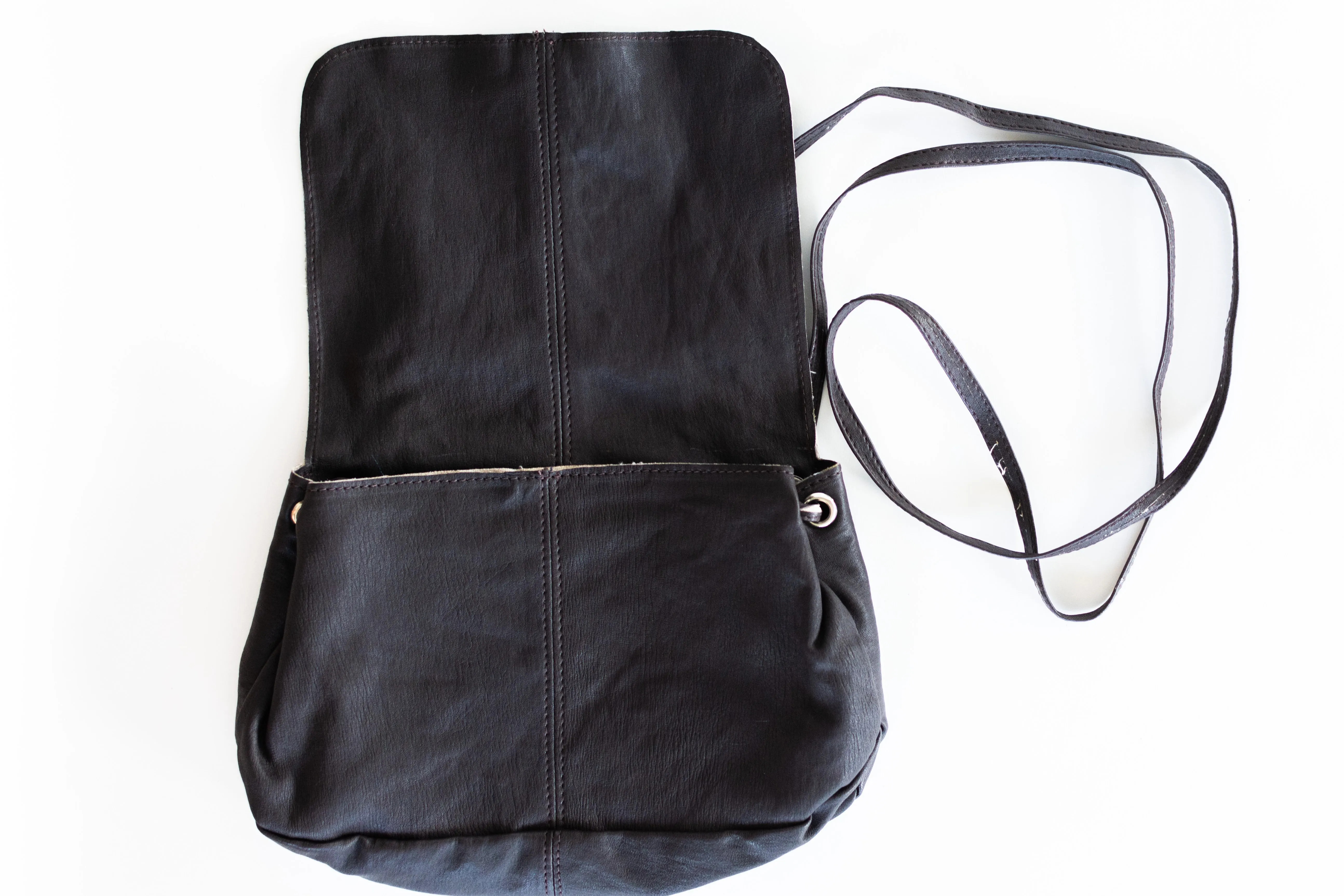 Leather Crossbody Bag - ODELIA