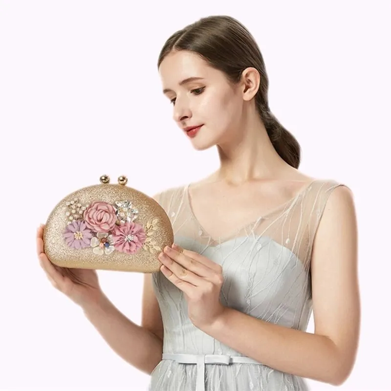 Luxy Moon Luxy Moon Flower Clutch Bag Lady's Hand Bag Party Wedding Purse