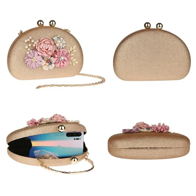 Luxy Moon Luxy Moon Flower Clutch Bag Lady's Hand Bag Party Wedding Purse