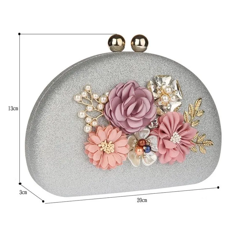 Luxy Moon Luxy Moon Flower Clutch Bag Lady's Hand Bag Party Wedding Purse