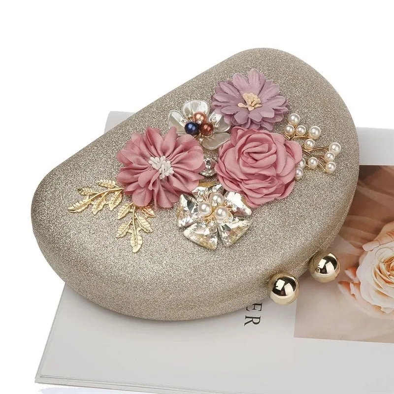 Luxy Moon Luxy Moon Flower Clutch Bag Lady's Hand Bag Party Wedding Purse