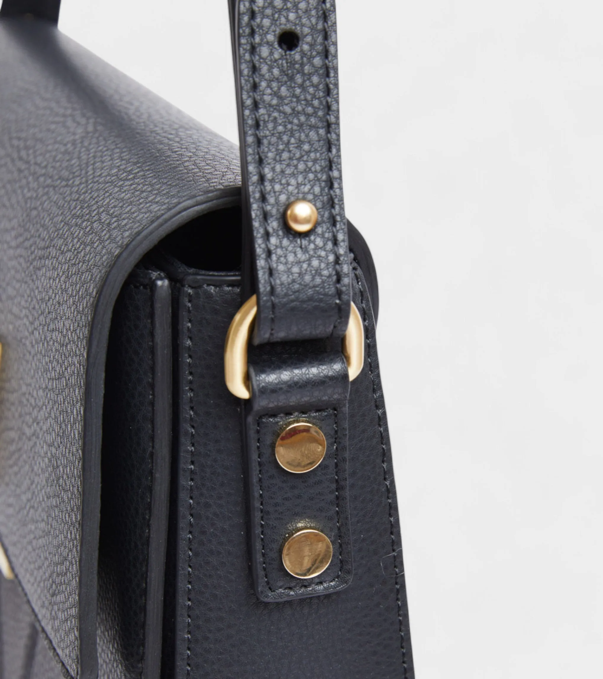 Margot Vegan Bio-Based Bamboo Leather Crossbody in Black