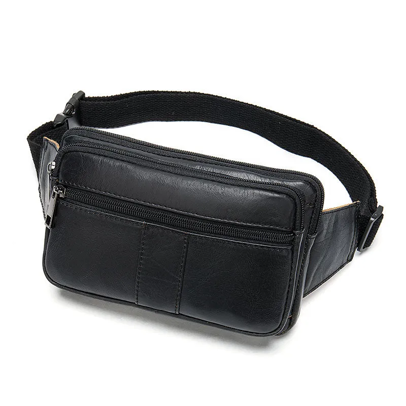 Men's Leather Fanny Packs Waist Bags