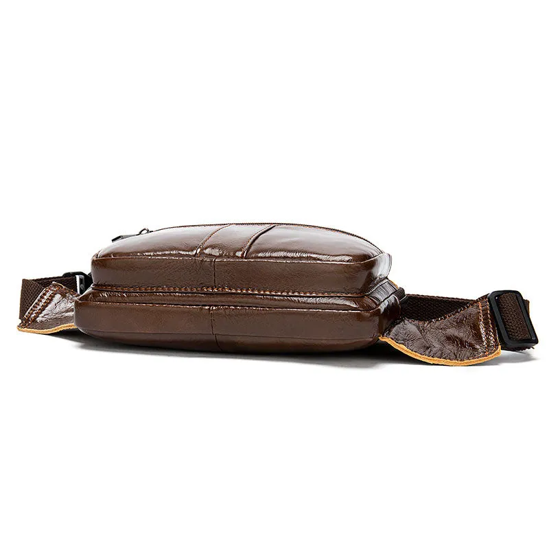 Men's Leather Fanny Packs Waist Bags