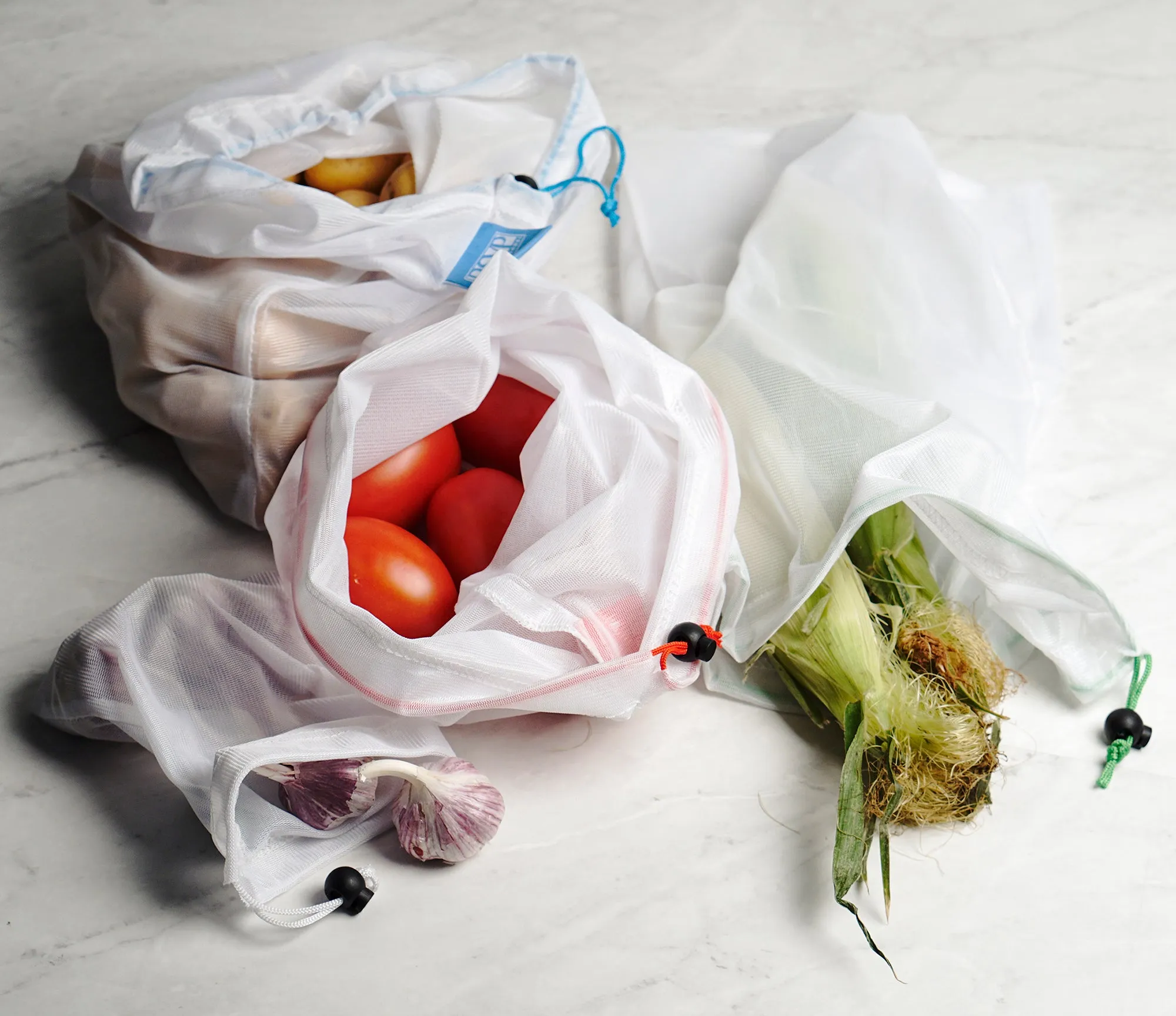 Mesh Produce Bags Set Of 3 - Medium