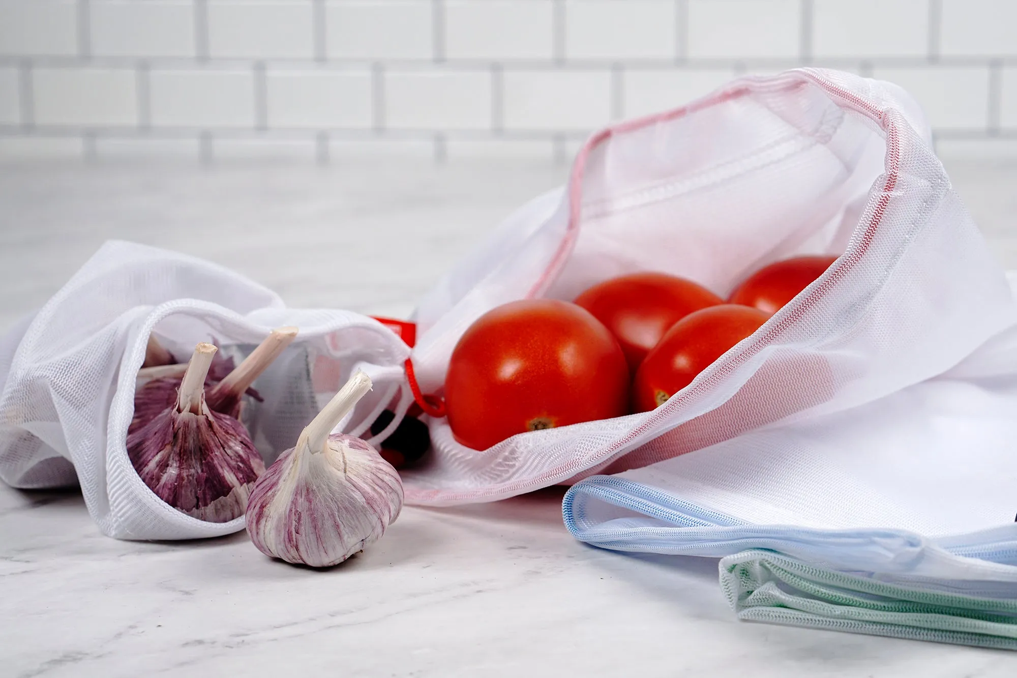 Mesh Produce Bags Set Of 3 - Medium
