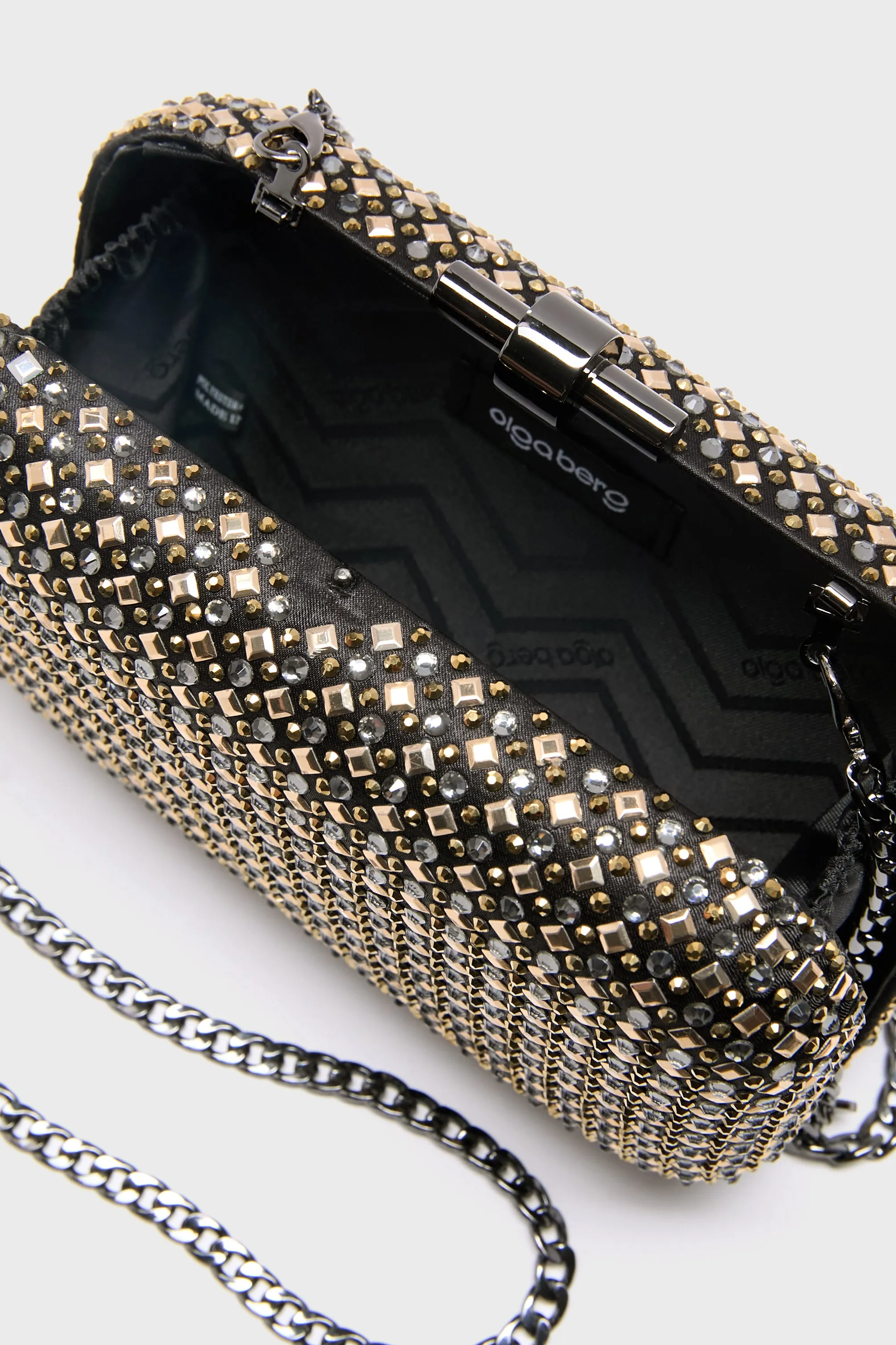 Metallic Ellen Hotfix Clutch