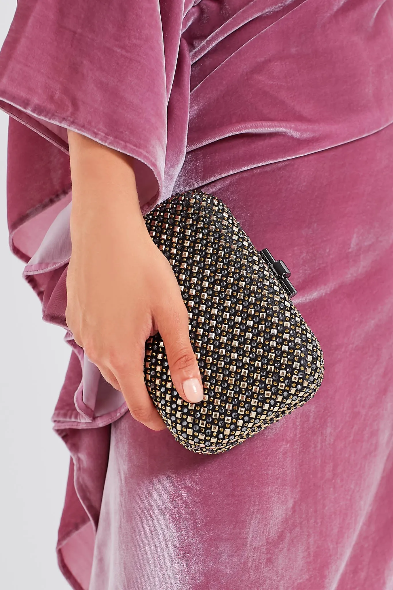 Metallic Ellen Hotfix Clutch