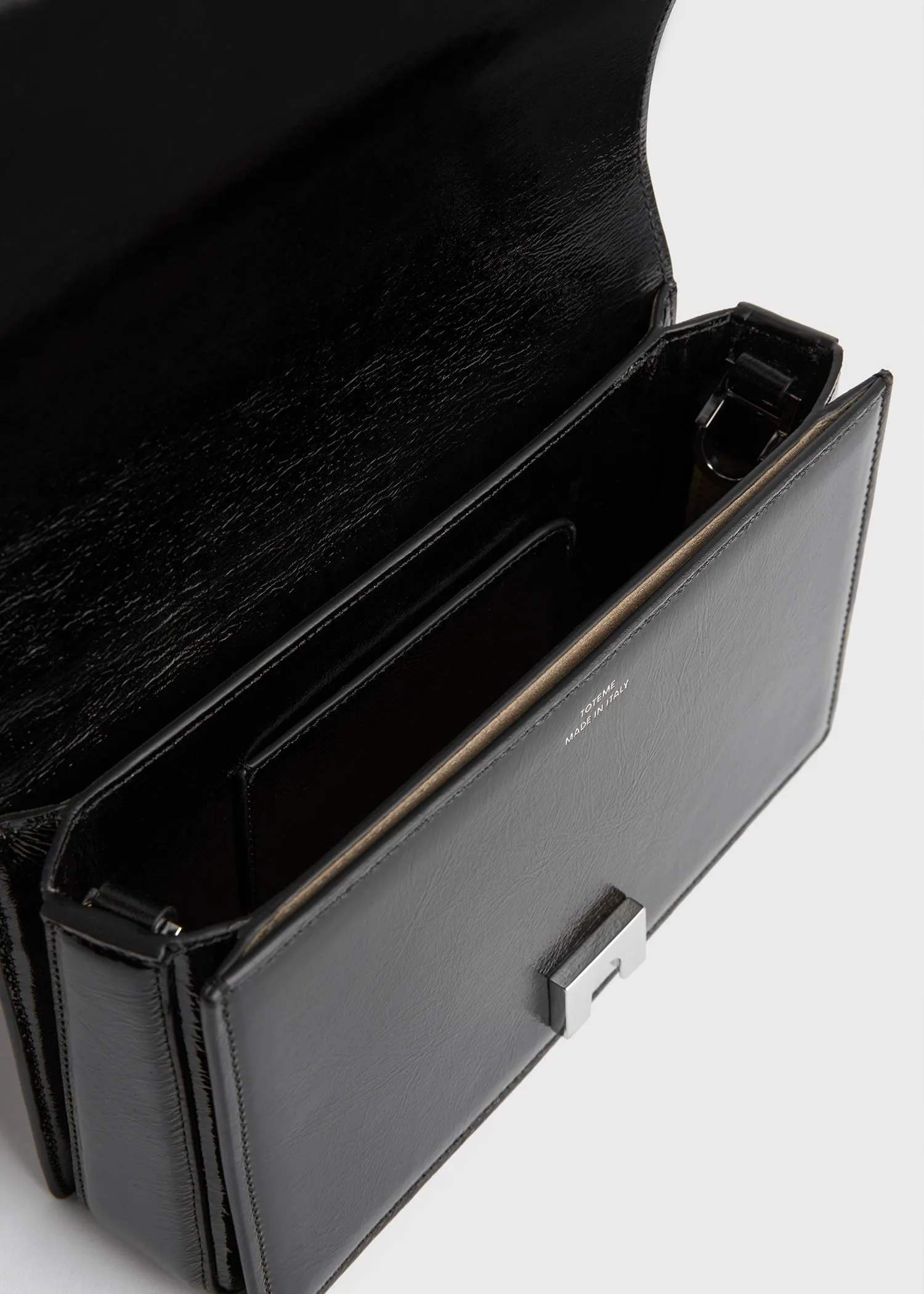 Mini T-Flap naplack-leather bag black