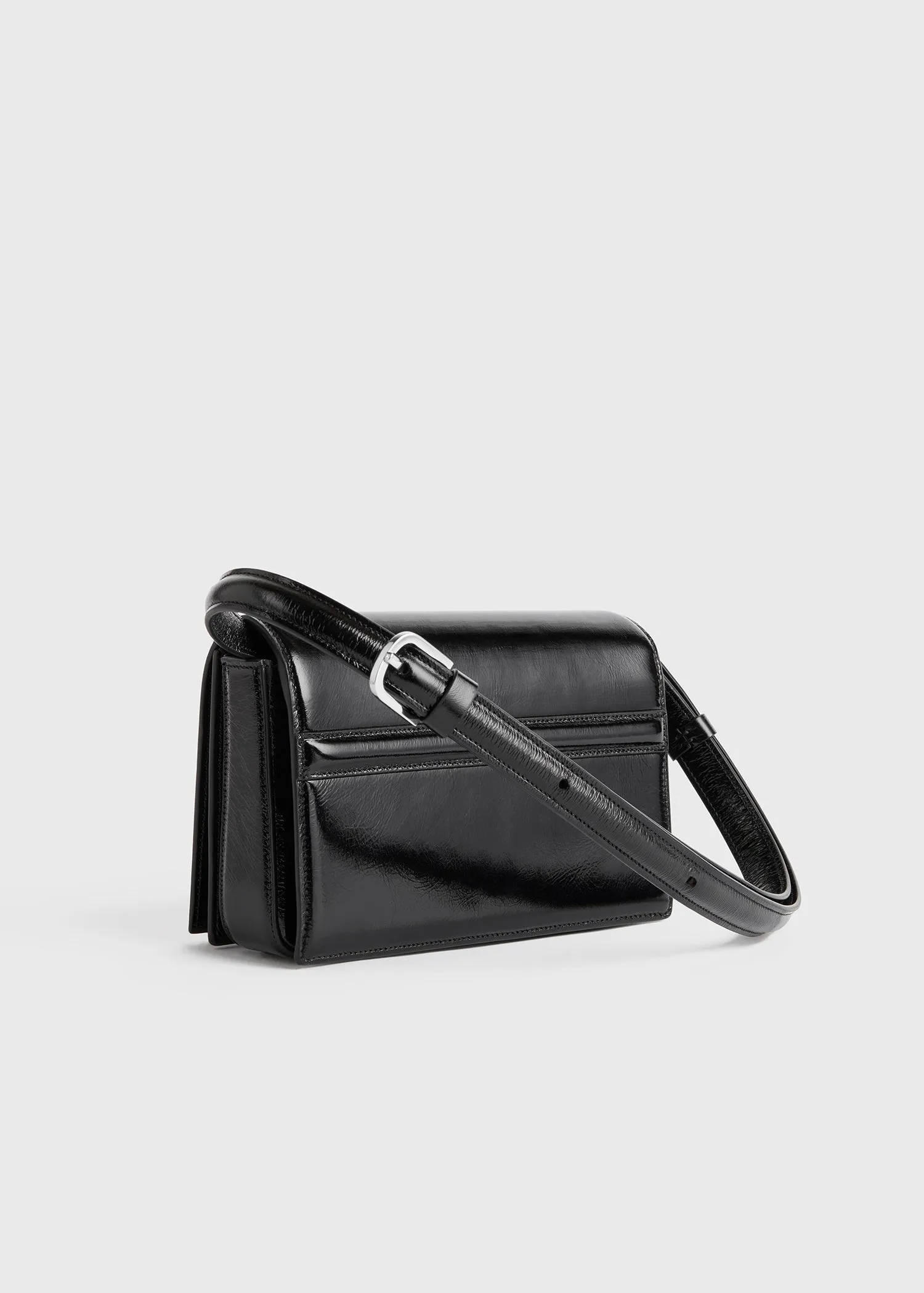Mini T-Flap naplack-leather bag black