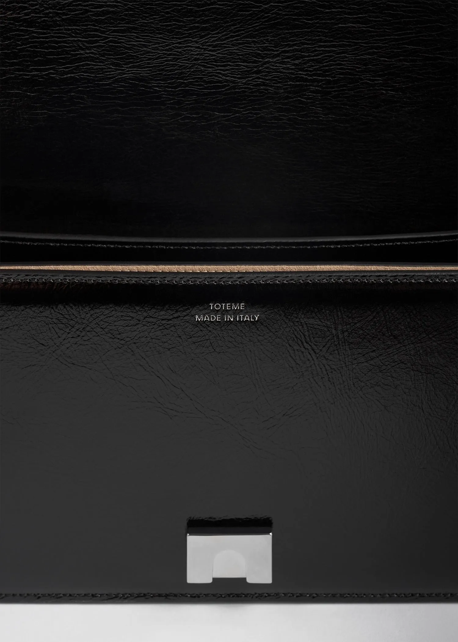 Mini T-Flap naplack-leather bag black