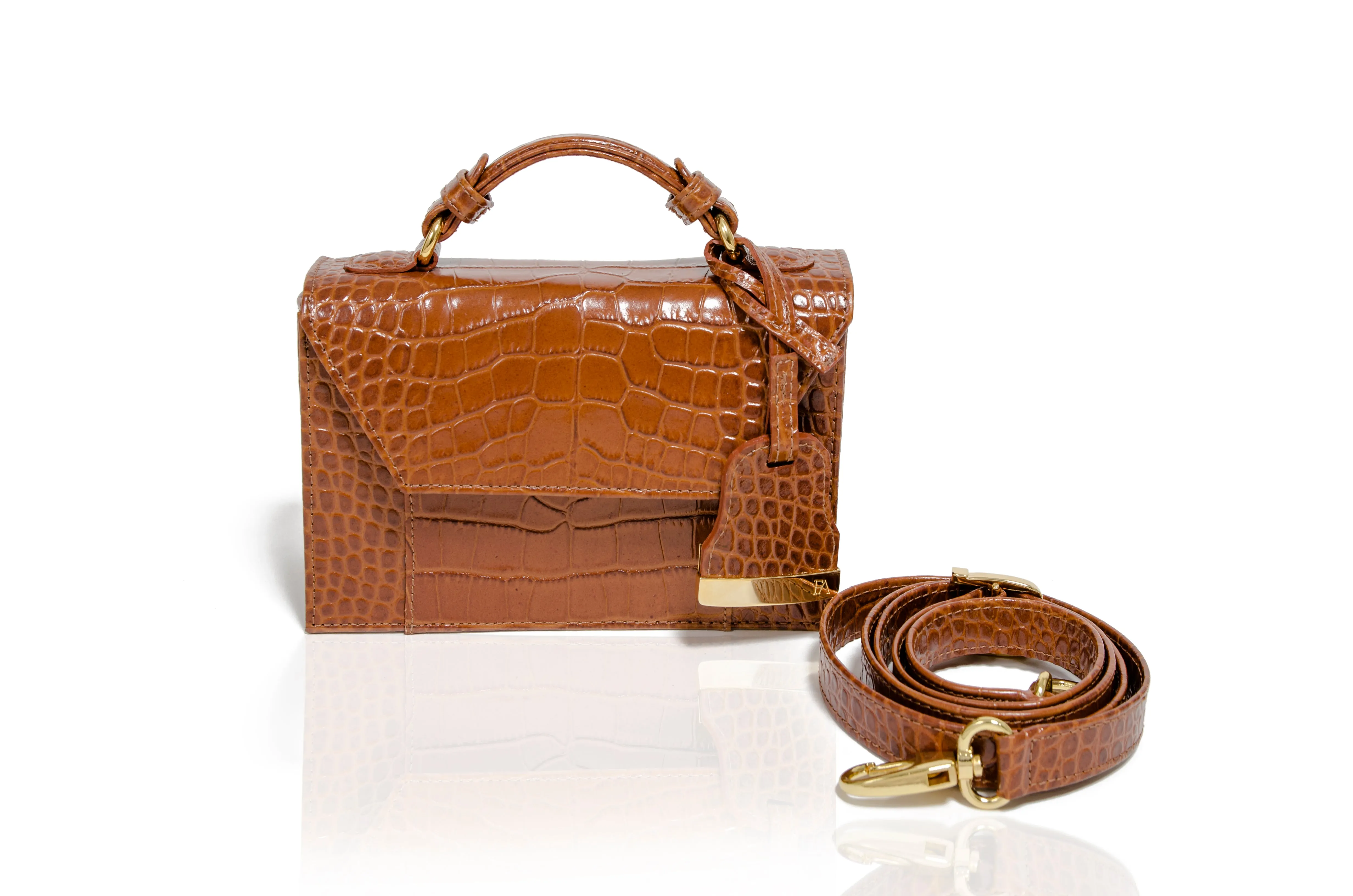 Mini Tan Cynthia Top Handle