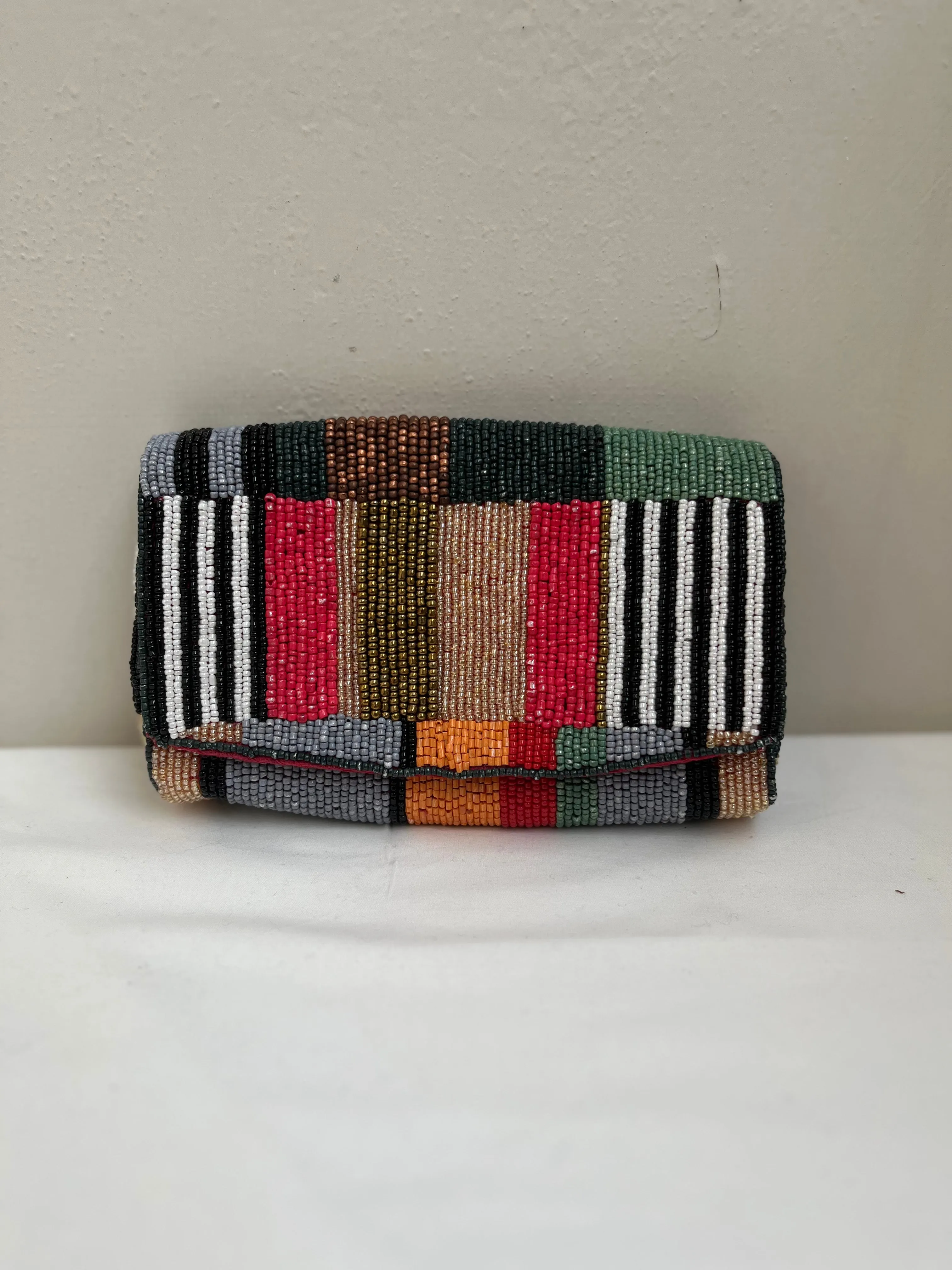 Multicolor Beaded Detachable Sling Bag