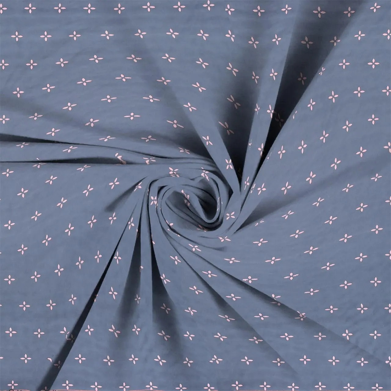 NEW LEAF Glace Cotton 220 TC Flat Single Bedsheets for Summer Breathable | Wrinklefree (Size-60 X 90 Inch) with 1 Pillow Covers (Size-17 X 27 Inches, Floral, Dark Grey Star Print)