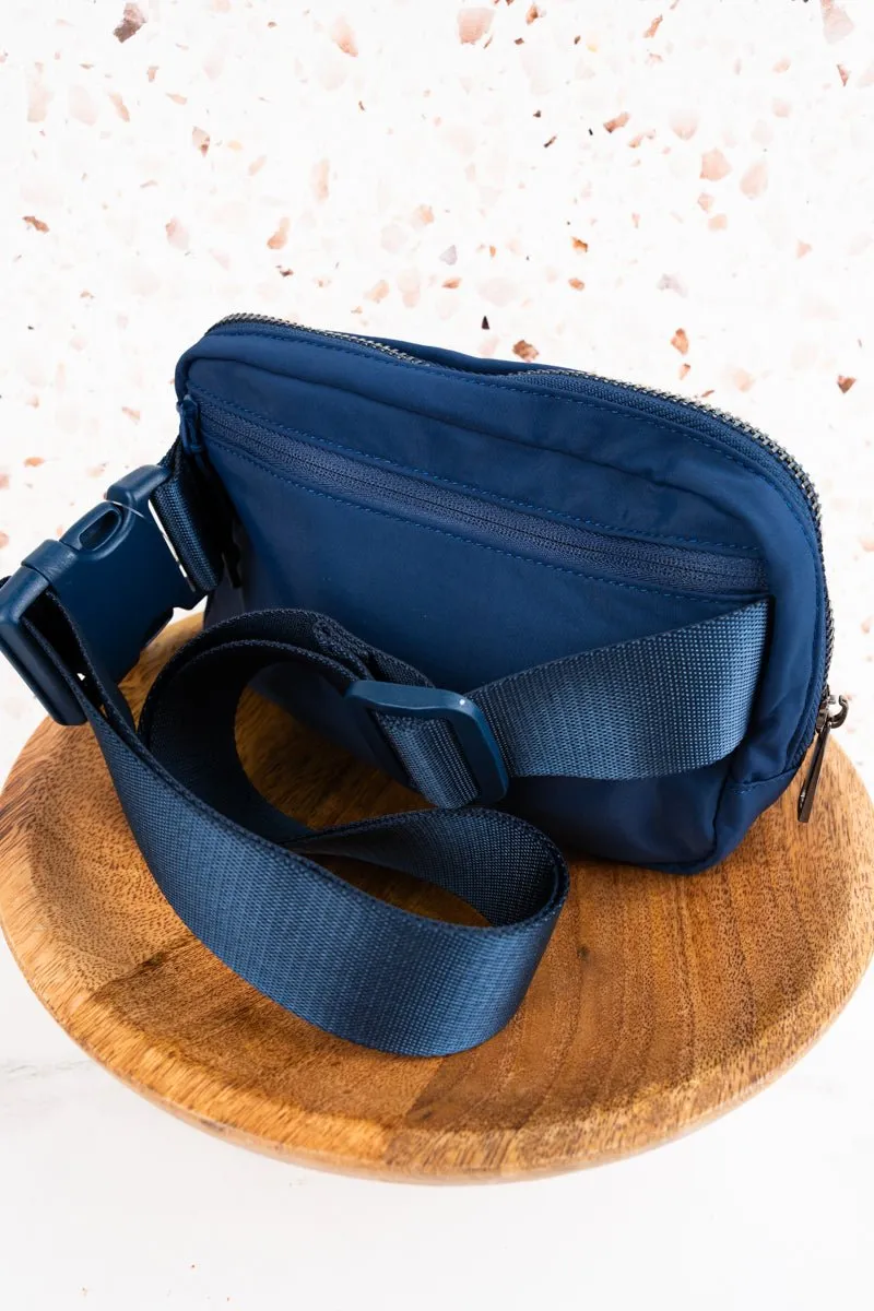 NGIL Blue Brooklyn Belt Bag