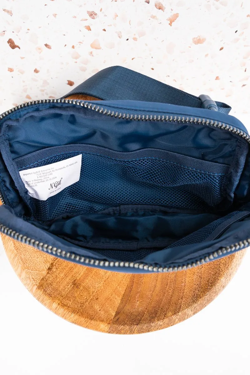 NGIL Blue Brooklyn Belt Bag