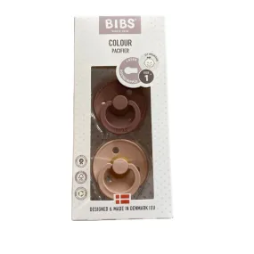 Nibbling Bibs Twin Dummy Pack Size 1 Woodchuck/Blush