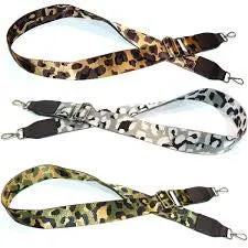 Nightshade Bag Strap - Grey Leopard