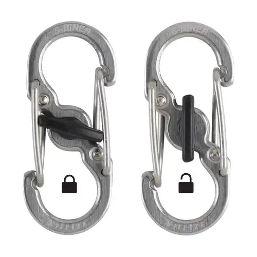 NITE IZE S-Biner Microlock® Carabiner Pk of 2