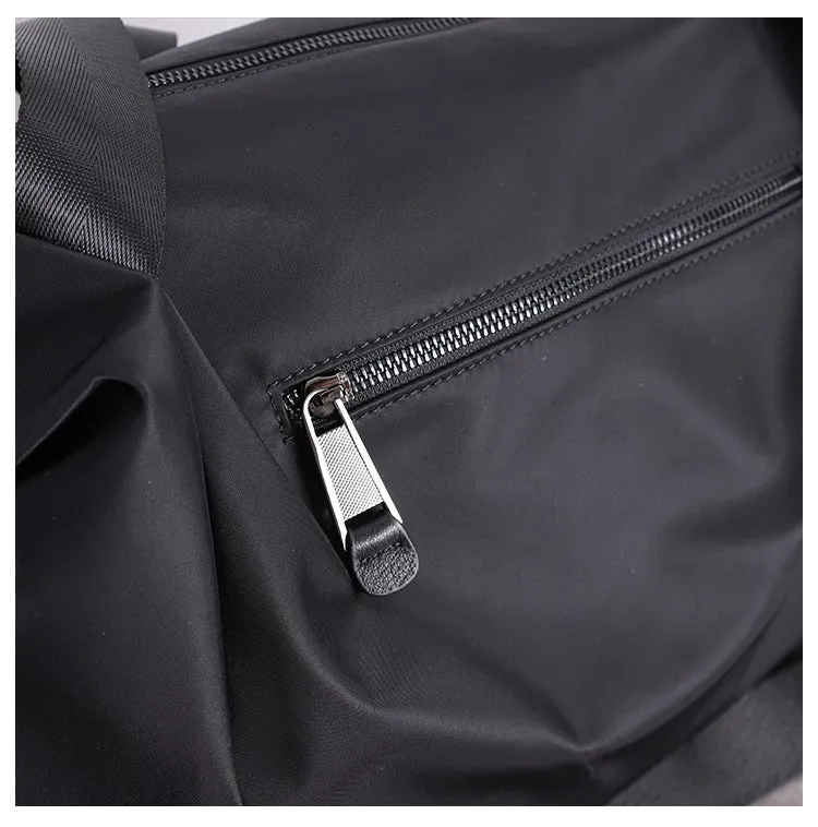 Nylon Duffle Bag for Women Black Nylon Crossbody Bag Womens Nylon Travel Bag
