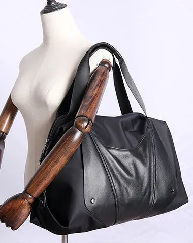 Nylon Duffle Bag for Women Black Nylon Crossbody Bag Womens Nylon Travel Bag