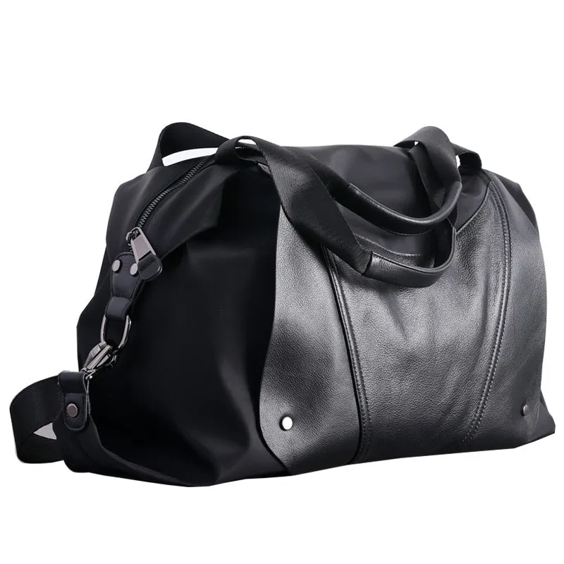 Nylon Duffle Bag for Women Black Nylon Crossbody Bag Womens Nylon Travel Bag