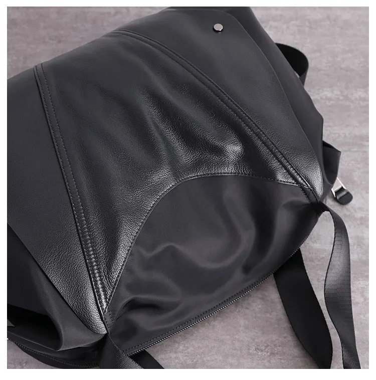 Nylon Duffle Bag for Women Black Nylon Crossbody Bag Womens Nylon Travel Bag