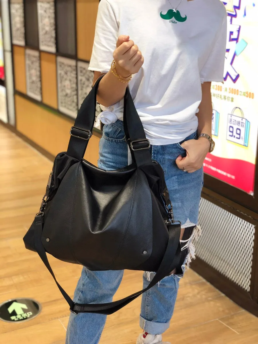 Nylon Duffle Bag for Women Black Nylon Crossbody Bag Womens Nylon Travel Bag