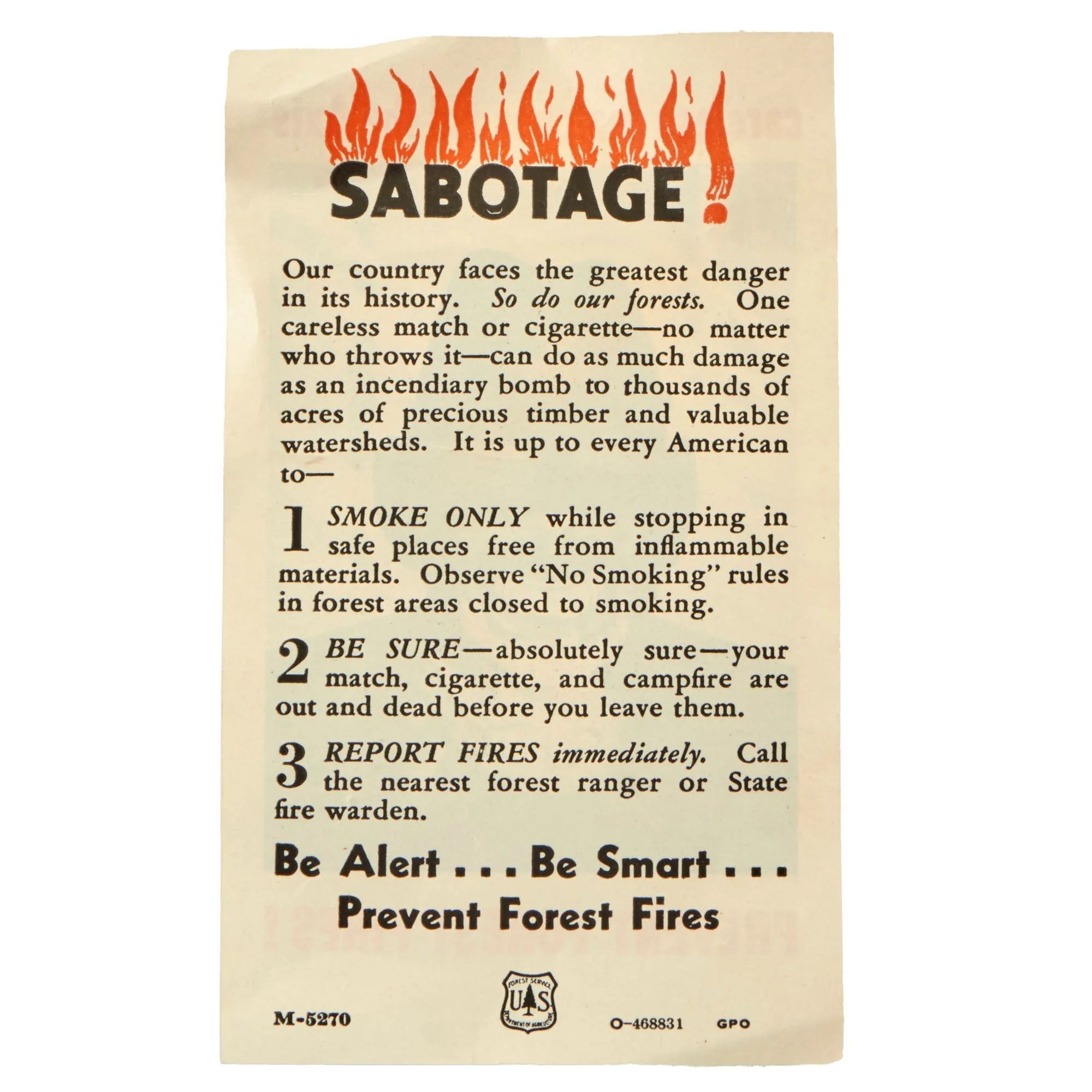 Original WWII U.S. Anti-Japanese Propaganda Cigarette Carrying Pouch and Leaflet