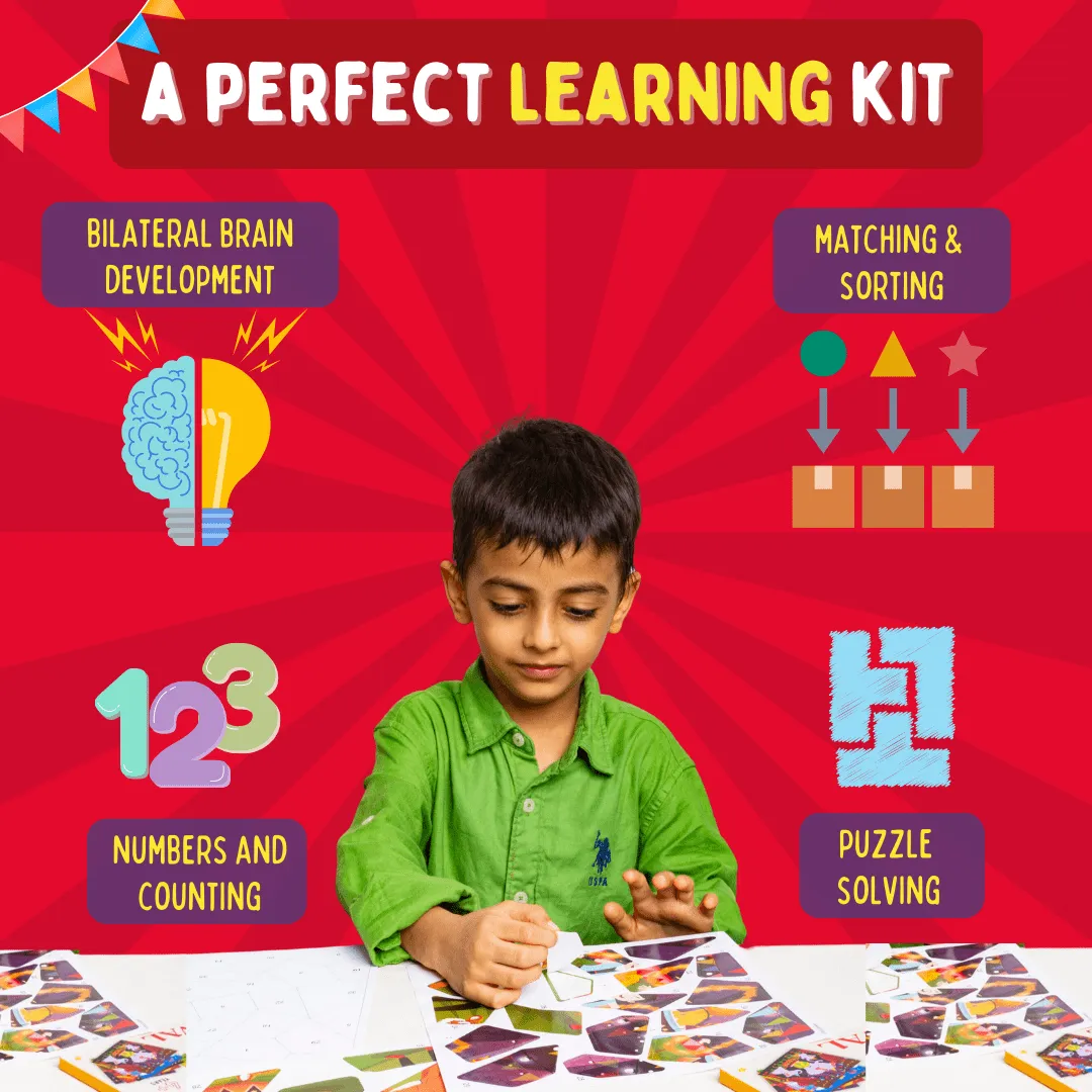 PepPlay Educational Sticker Puzzle- Circus Carnival