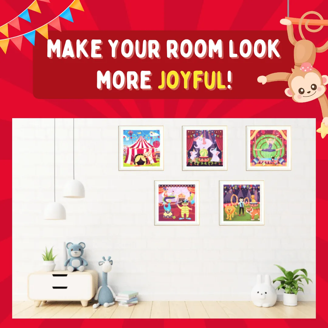 PepPlay Educational Sticker Puzzle- Circus Carnival