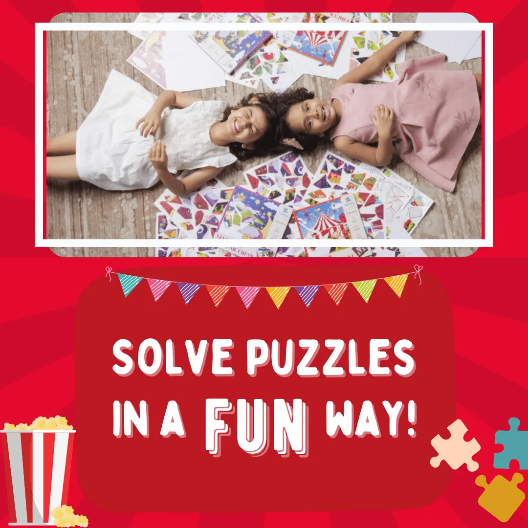 PepPlay Educational Sticker Puzzle- Circus Carnival