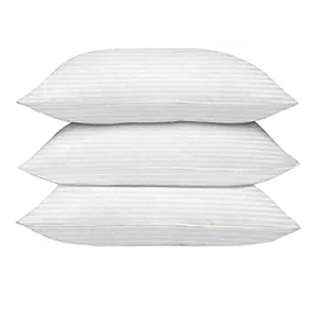 Perfect Sleeper rectangular 12x18 Inches cushion, Set of 3, Arika Microfiber Hotel Quality Premium Fibre Soft Cushion, Pillow Filler, White