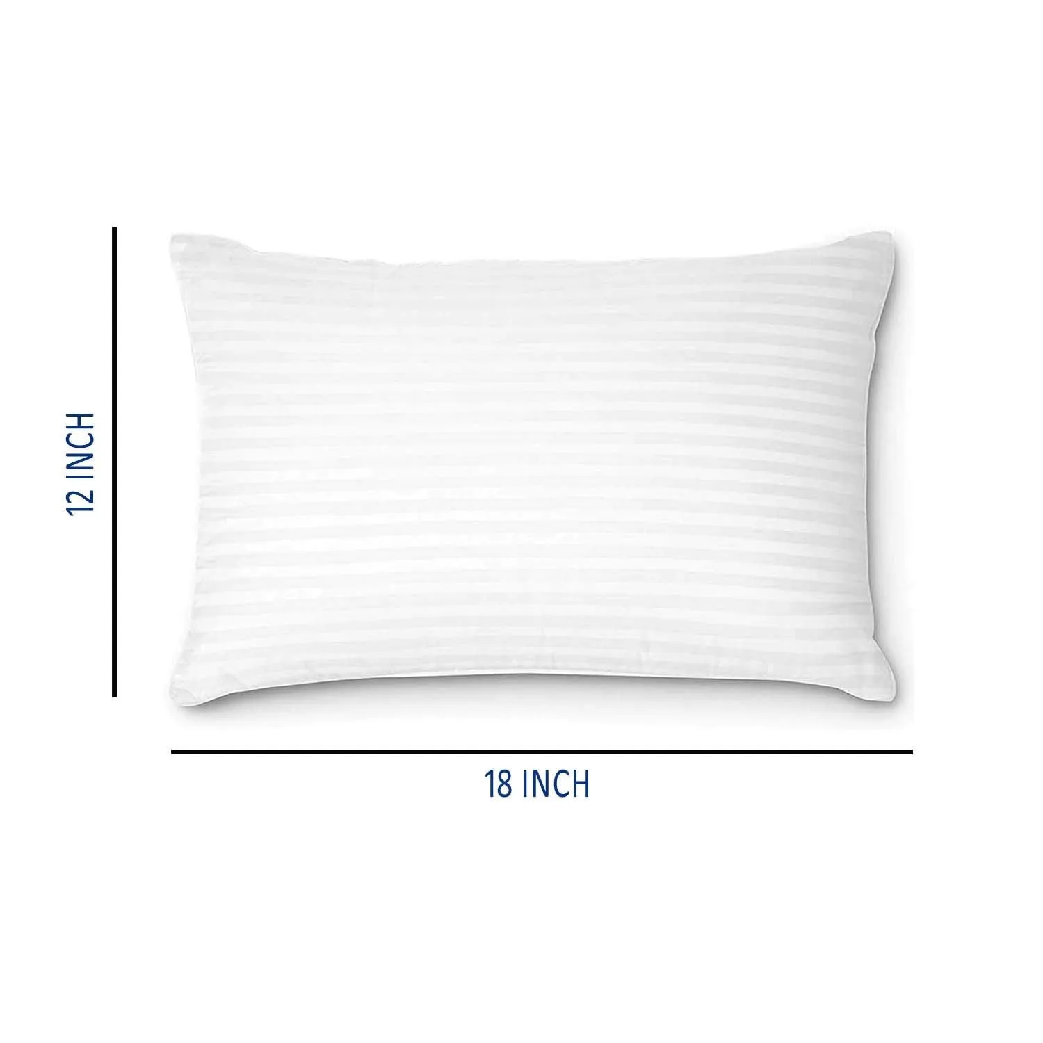 Perfect Sleeper rectangular 12x18 Inches cushion, Set of 5, Arhita Microfiber Hotel Quality Premium Fibre Soft Cushion, Pillow Filler, White