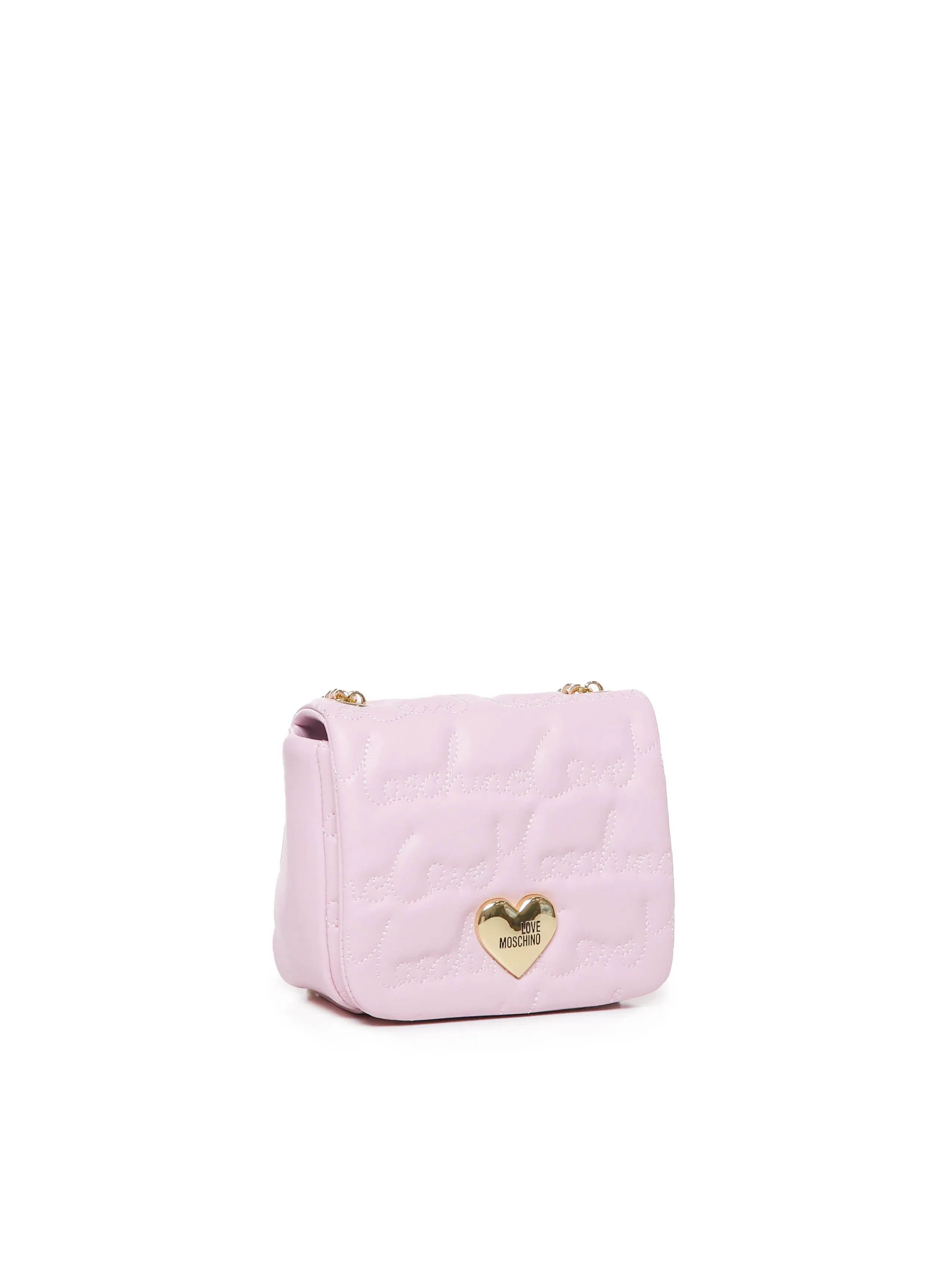 Pink Eco-Leather Shoulder Bag